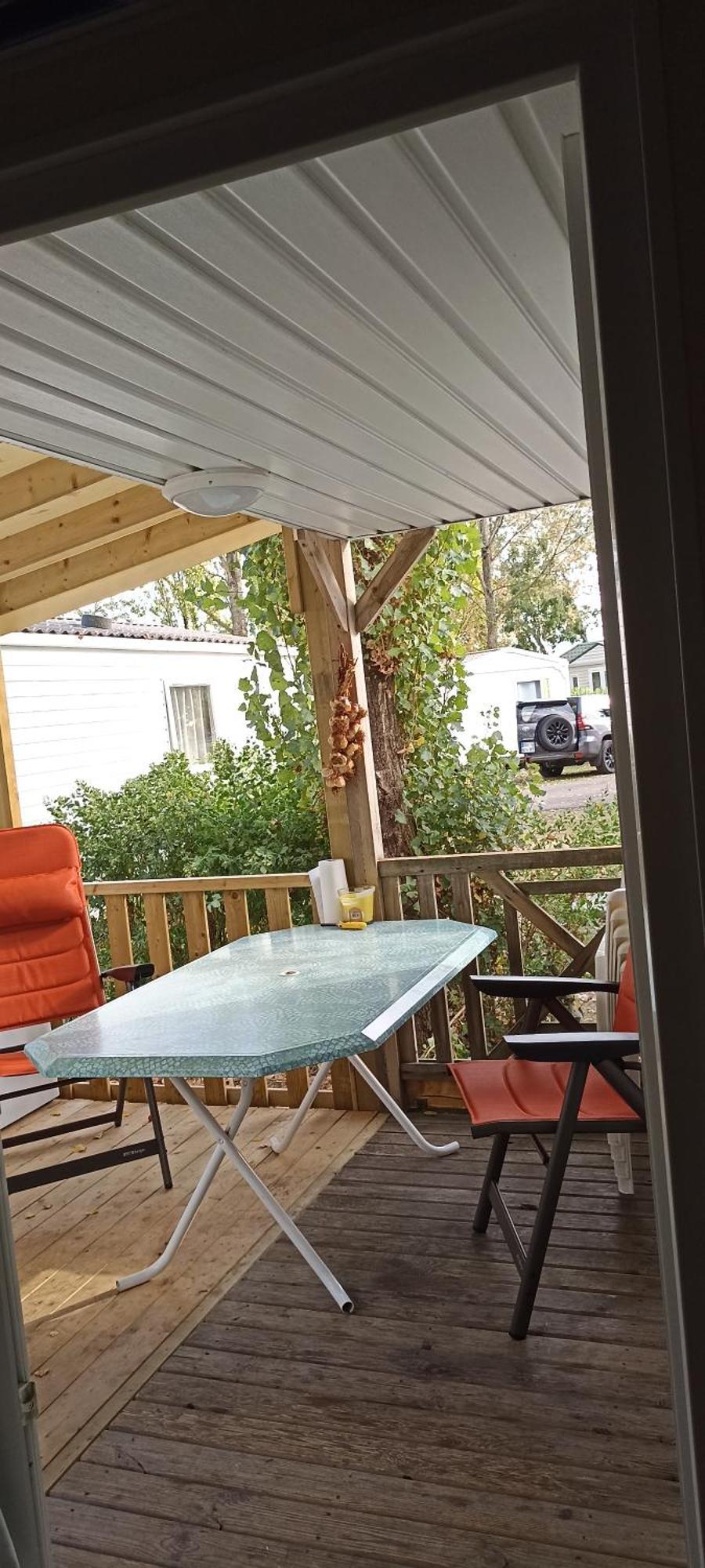Mobilhome L'Oasis Camping Le Clos Cottet Angles  المظهر الخارجي الصورة