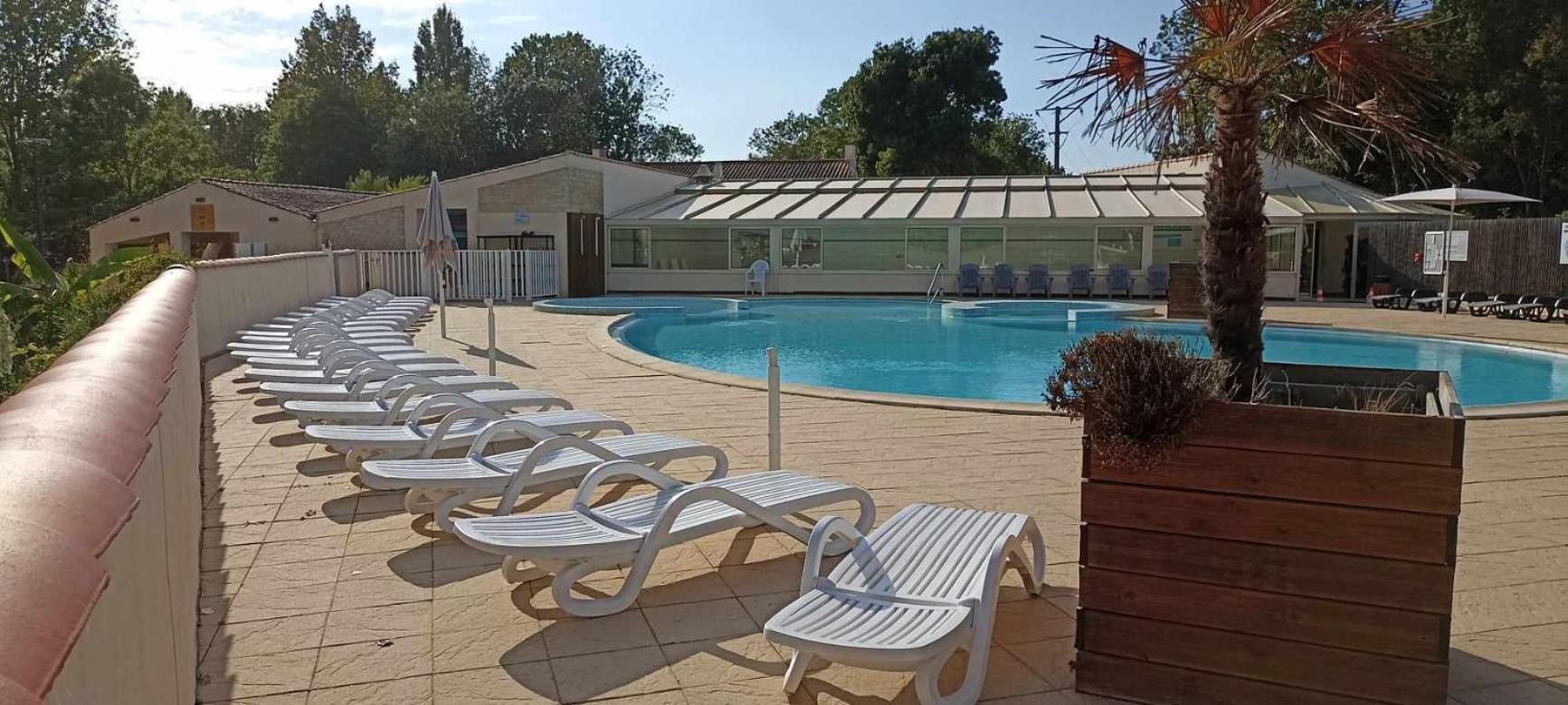 Mobilhome L'Oasis Camping Le Clos Cottet Angles  المظهر الخارجي الصورة