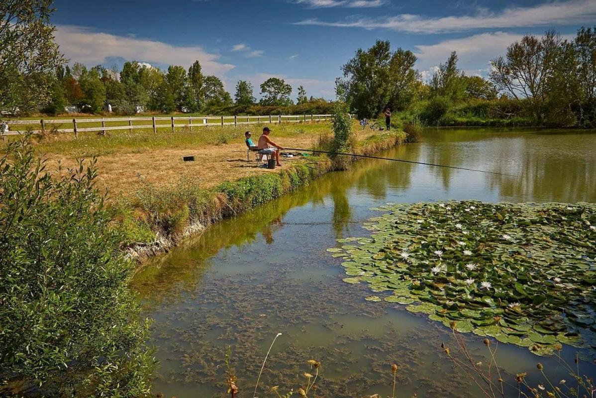 Mobilhome L'Oasis Camping Le Clos Cottet Angles  المظهر الخارجي الصورة